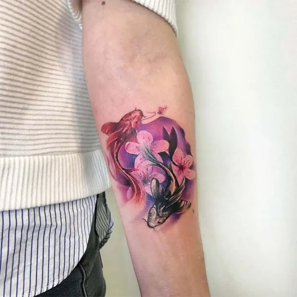 Koi Fish Pisces Tattoo: Capturing the Spirit of the Eternal Wanderer